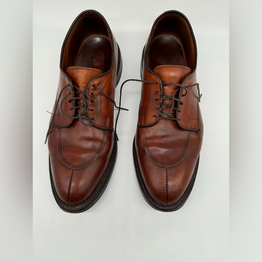 Allen Edmonds Brown Derby Oxfords Polished Leather